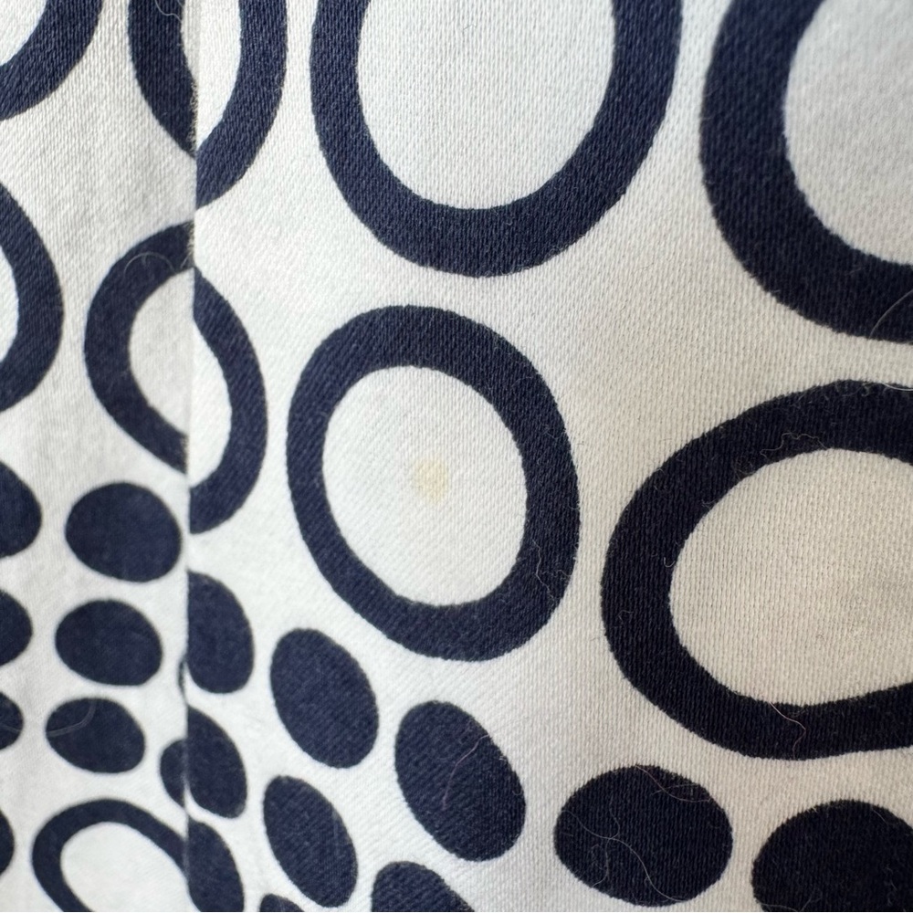 Outback Red Strapless Navy and White Dress Size 8 Circles Polka Dots Pockets - Picture 5 of 16